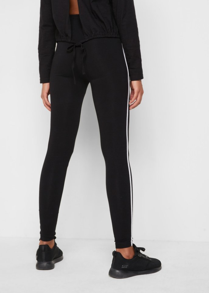 Sport-Leggings aus Bio-Baumwolle, knöchelfrei (2er Pack)