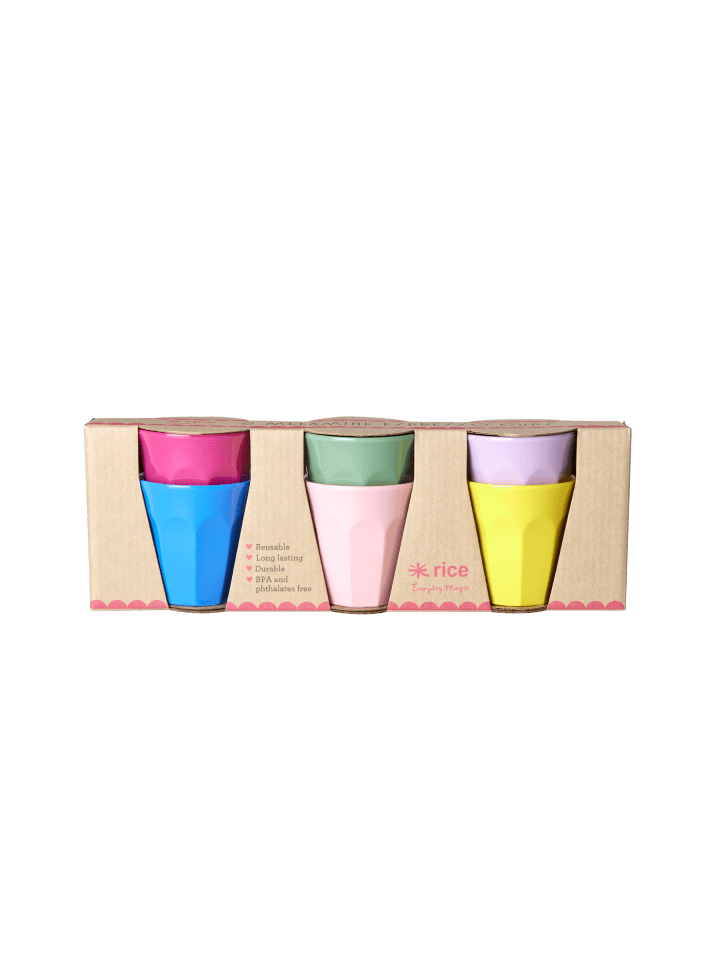 Rice Melamin Becher Set Flower Me Happy 6er in diverse günstig kaufen