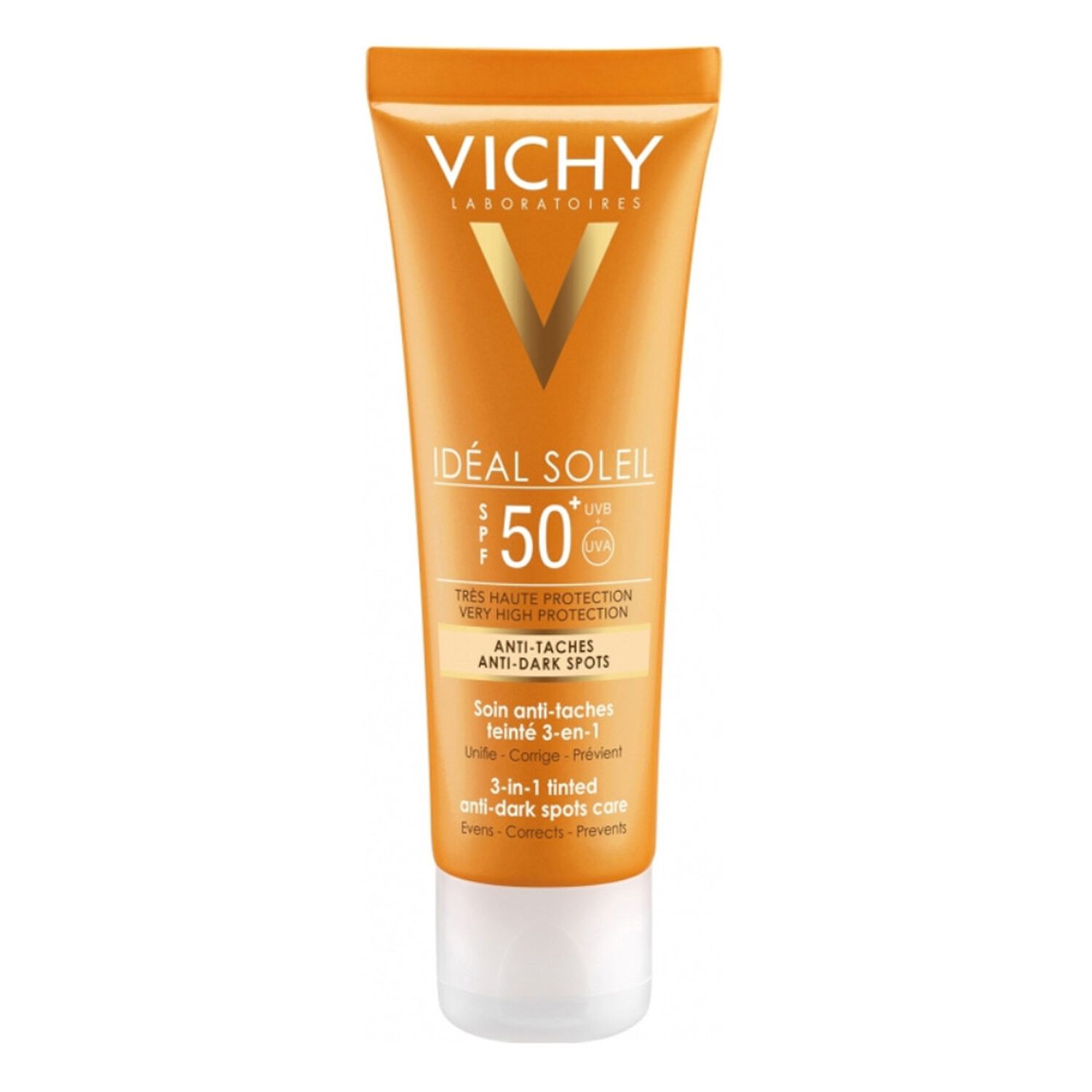 Vichy Idéal Soleil SPF50+ Soin Anti-Tâche Teinté 3 en 1