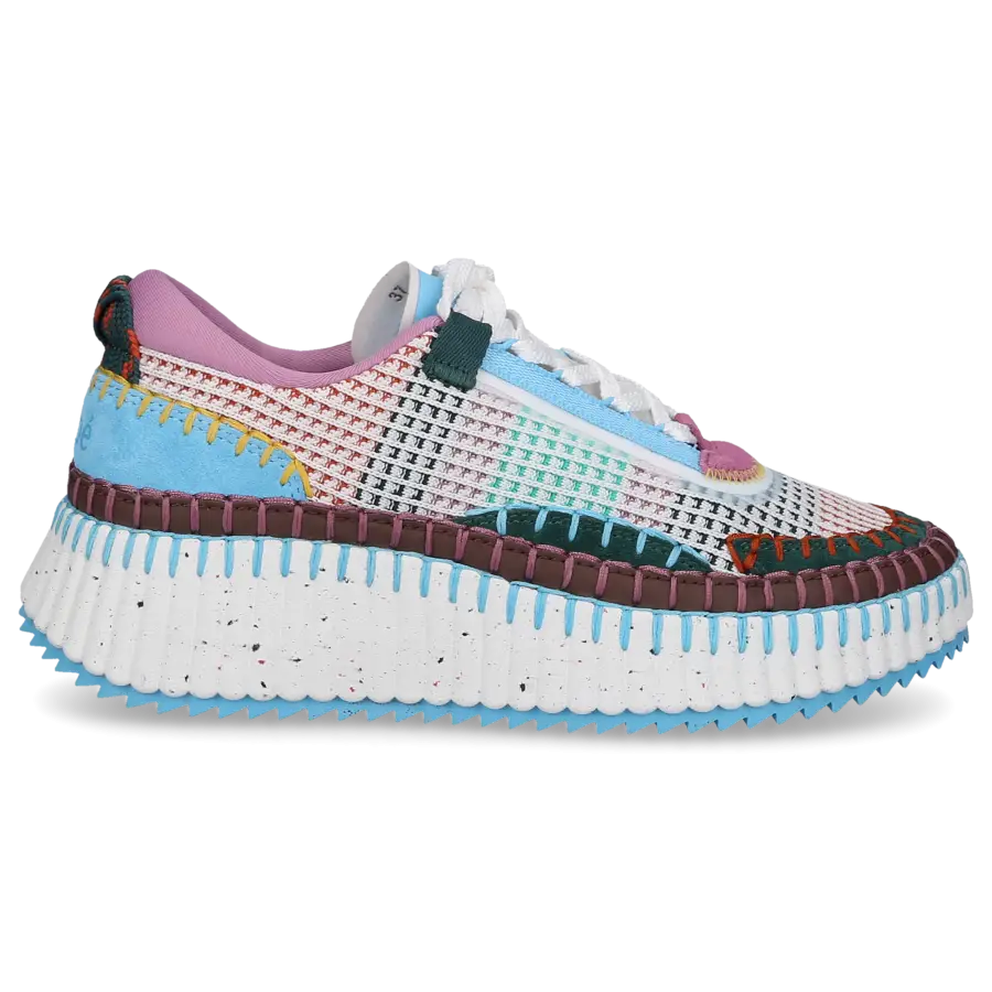 Chloé - Sneaker low NAMA Baumwolle - türkis