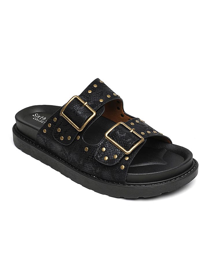 Sixth Sens Pantoletten in Schwarz günstig kaufen
