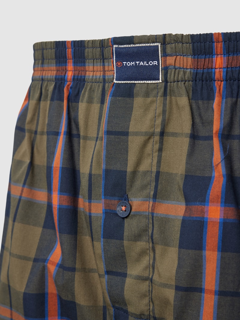 Boxershorts mit Tartan-Karo Modell 'DAKOTA' in olivgrün