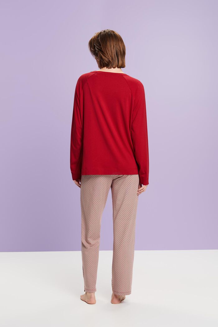 Langes Pyjama-Set aus Jersey