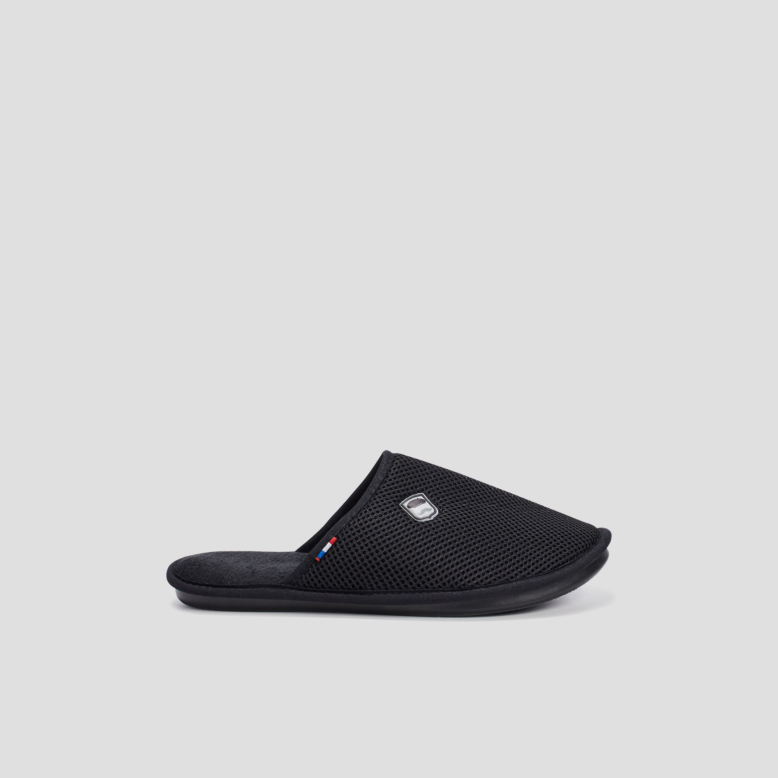 Chaussons mules noir homme | La Halle