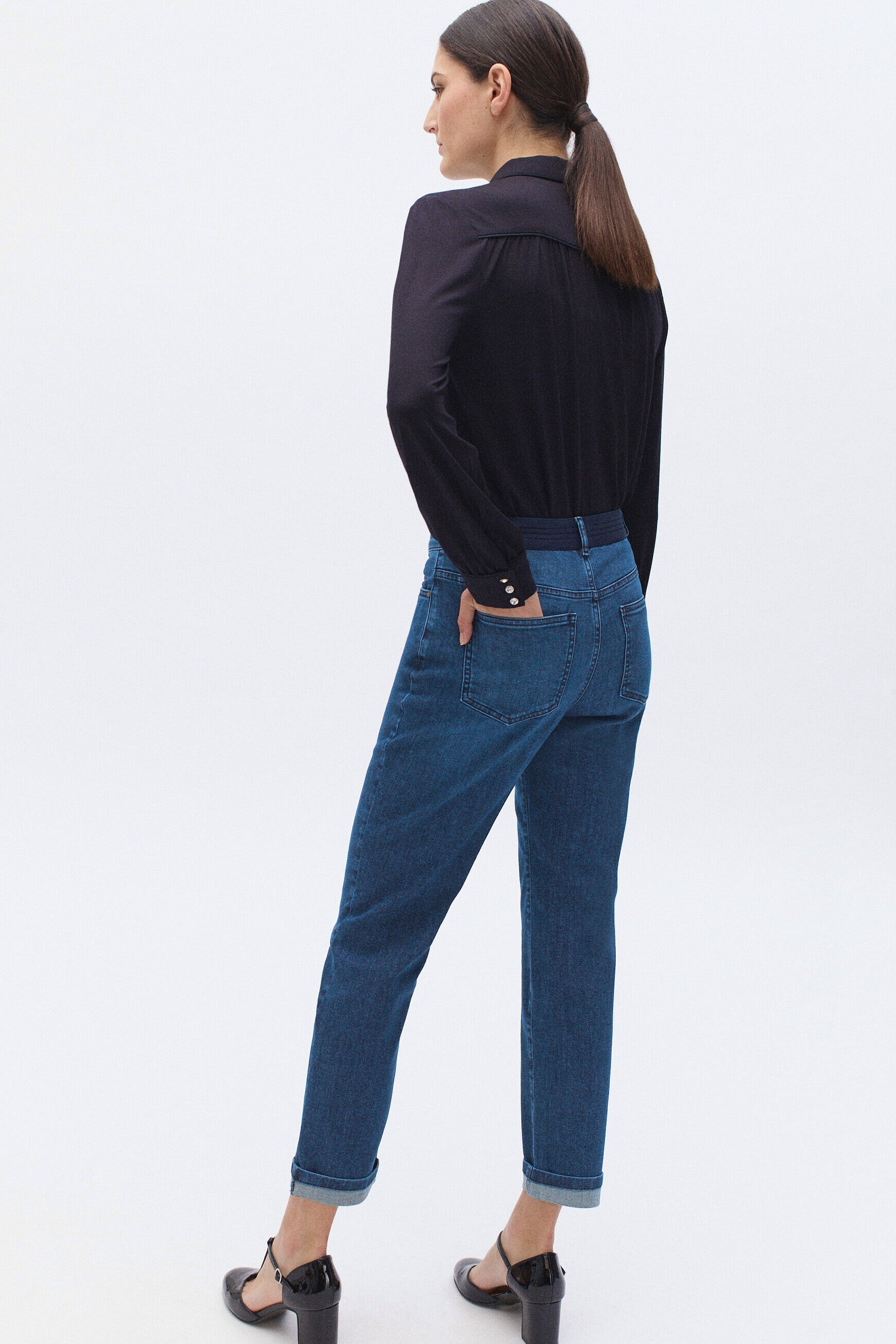 pantalon cole denim stone femme