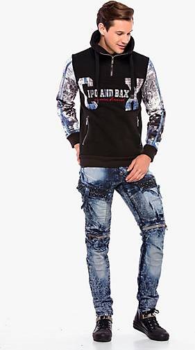 Cipo & Baxx Cargohose mit Edelstein Taschen in Regular Fit