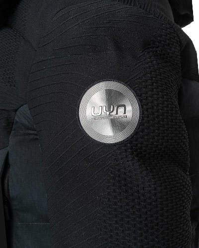 UYN, Funktionsjacke, Mikrofaser wasserabweisend, schwarz