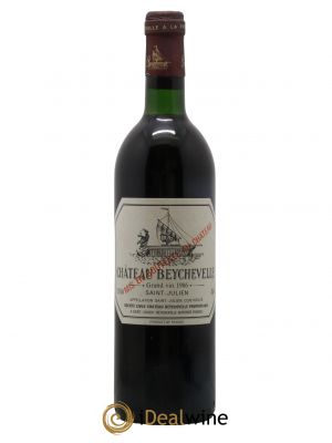 Château Beychevelle 4ème Grand Cru Classé  1986 - Lot de 1 Bouteille