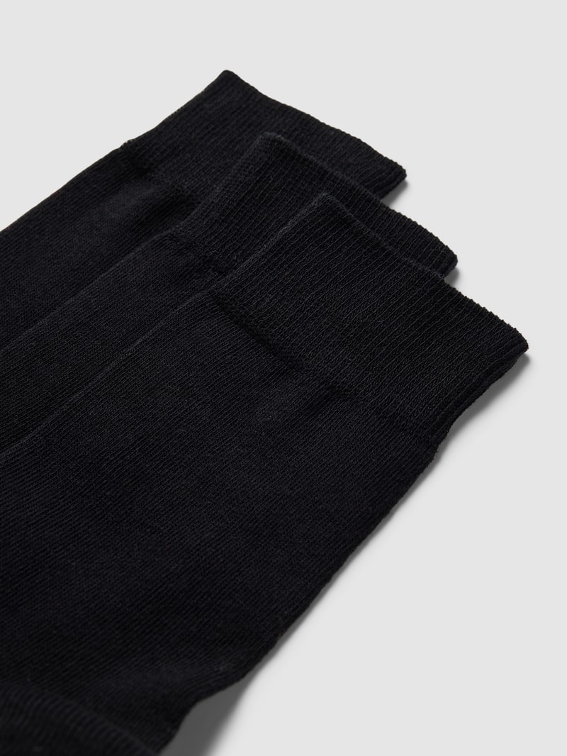 Socken mit Label-Detail im 3er-Pack in schwarz