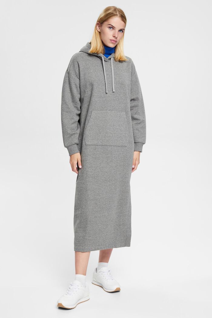 Hoodie-Kleid in Longform