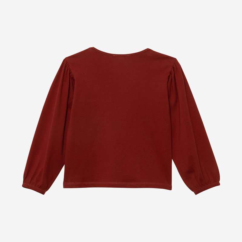 Tee-shirt bio fille caramel brodé Catimini