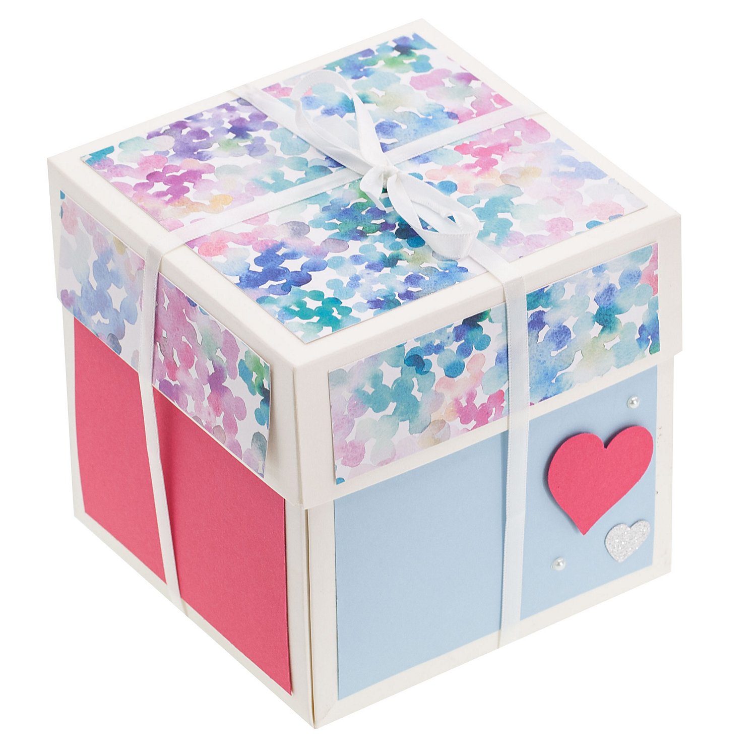 Explosionsbox, creme, 12 x 12 x 12 cm