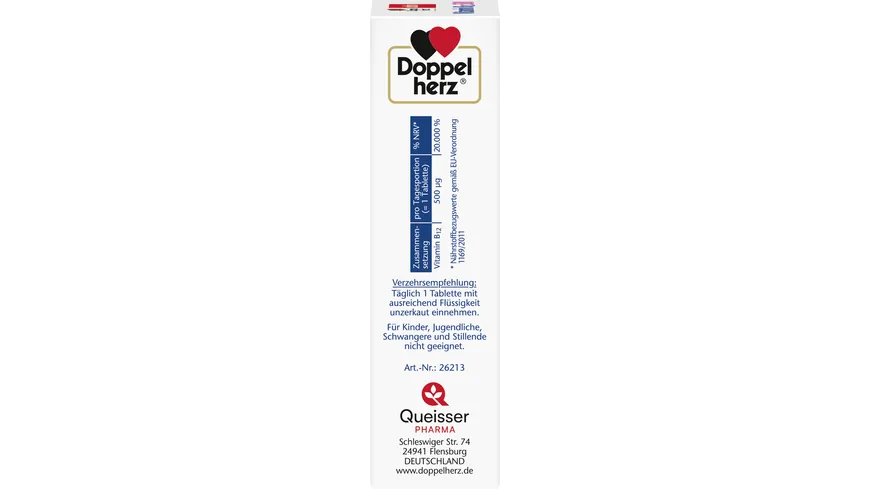 Doppelherz Vitamin B12 500 120 Mini-Tabletten