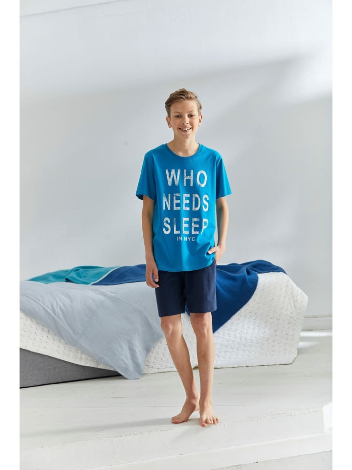 AUTHENTIC LE JOGGER Pyjama in türkis-marine günstig kaufen