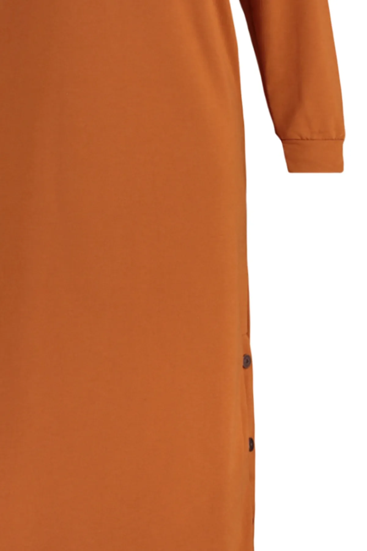 Trendyol Modest  Gestricktes Kleid mit geknöpftem Kachelsaum TCTAW23EB00214