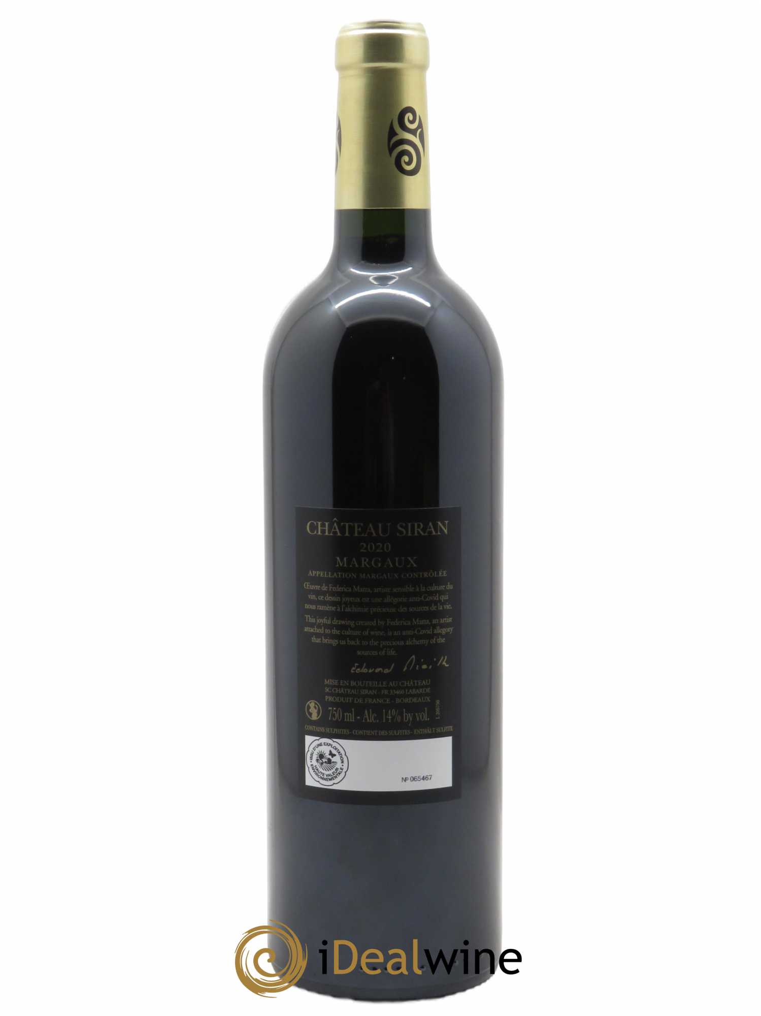 Château Siran  2020 - Lot de 1 Bouteille