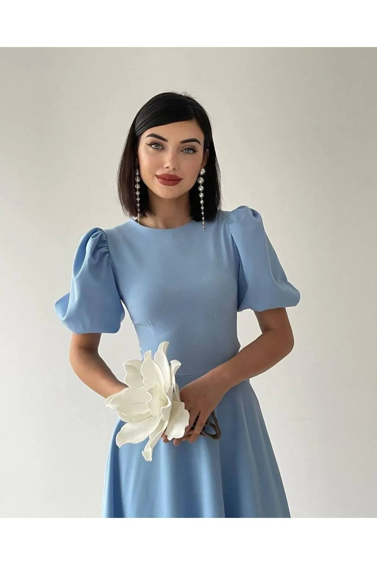 SONREİR  MIDIKLEID MIT WASSERMELONEN-ÄRMELENDETAIL
