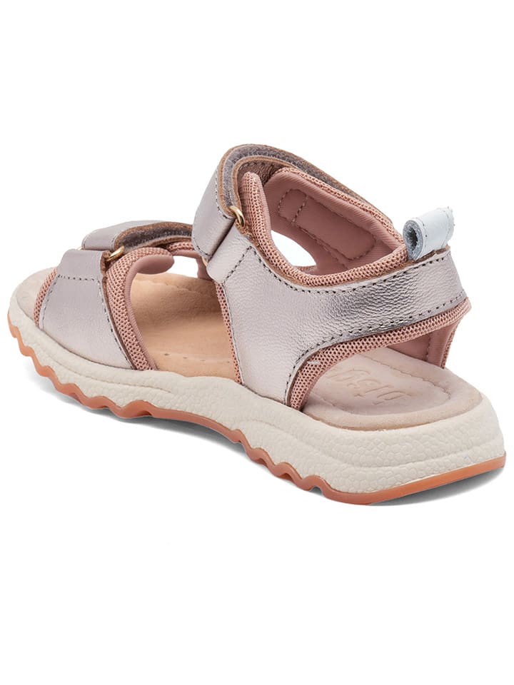 bisgaard Sandalen in Silber/ Rosa günstig kaufen