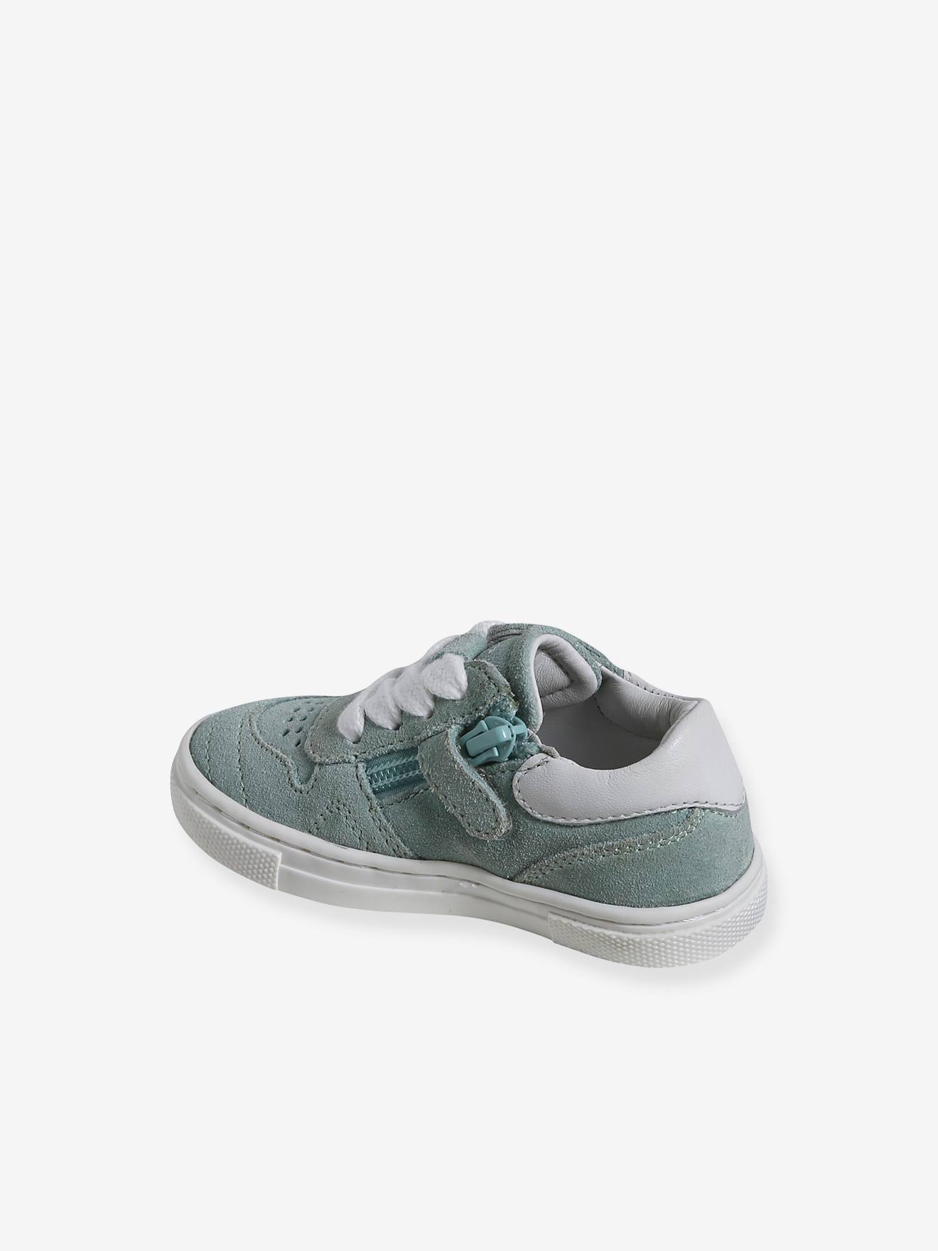 Vertbaudet Baby Sneakers mit Reißverschluss - türkis