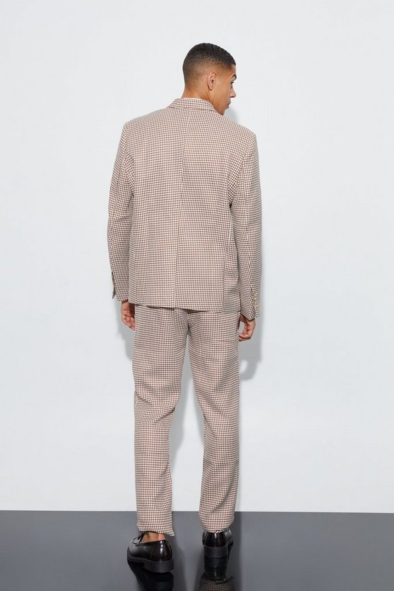 Oversize Bouclee Hahnentritt-Blazer