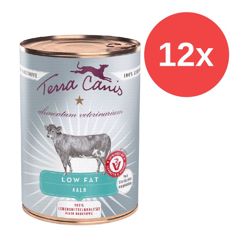 Sparpaket Terra Canis Alimentum Veterinarium Low Fat 12 x 400 g