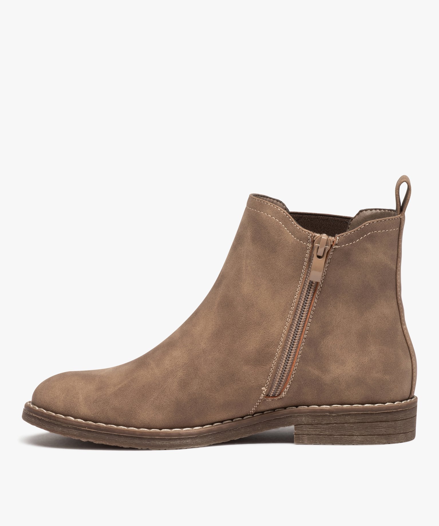 Boots Chelsea mates femme taupe | GEMO