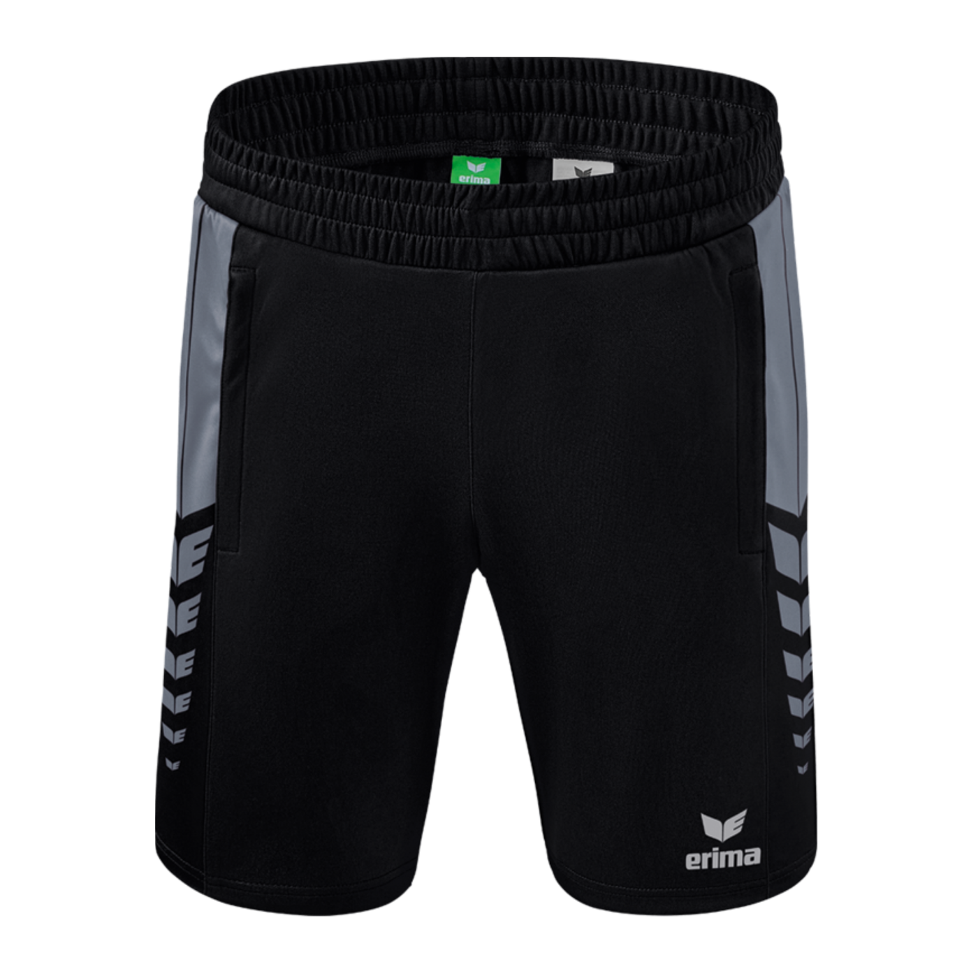 Erima Six Wings Worker Short Kids Schwarz Grau