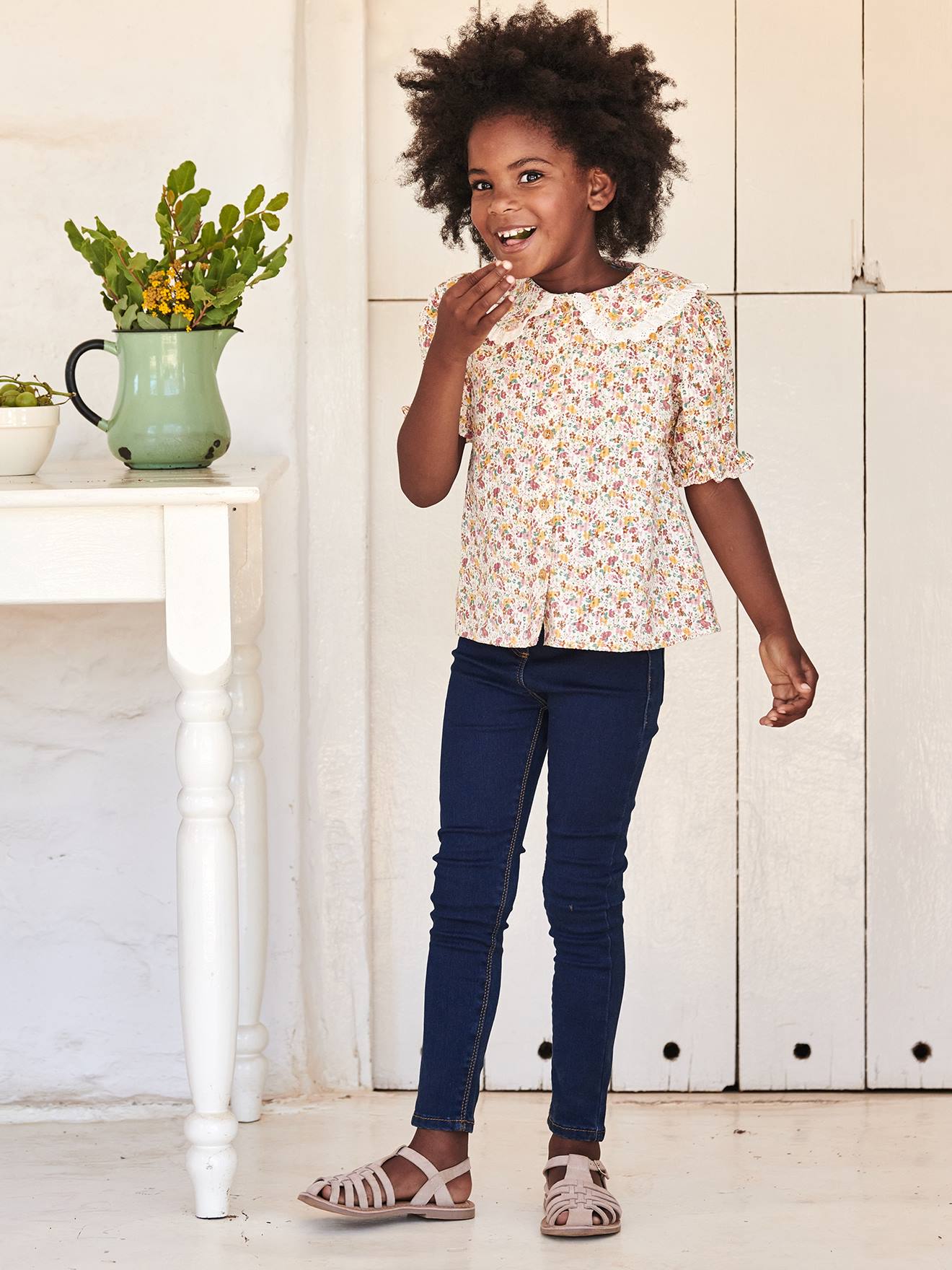 Vertbaudet Mädchen Jeggings WATERLESS BASIC - bleached