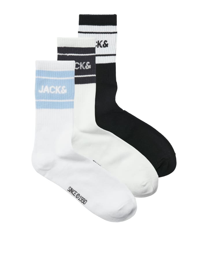 JACK & JONES Junior 3er Pack Socken JACJERRY TENNIS SOCKS in asphalt günstig kaufen