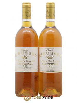 Château Rieussec 1er Grand Cru Classé  1989 - Lot de 2 Bouteilles