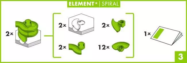 GraviTrax Element Spiral - Kugelbahn-Erweiterung für Kinder ab 8 Jahren