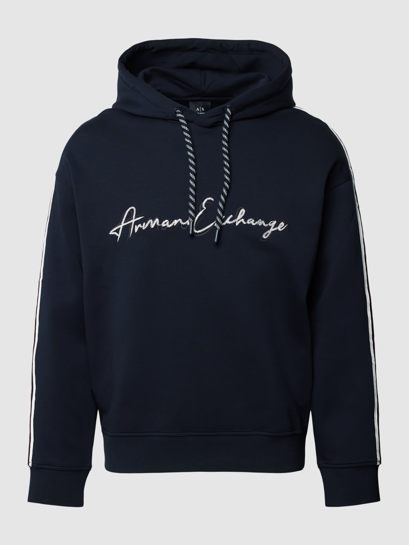 Hoodie mit Kapuze in dunkelblau