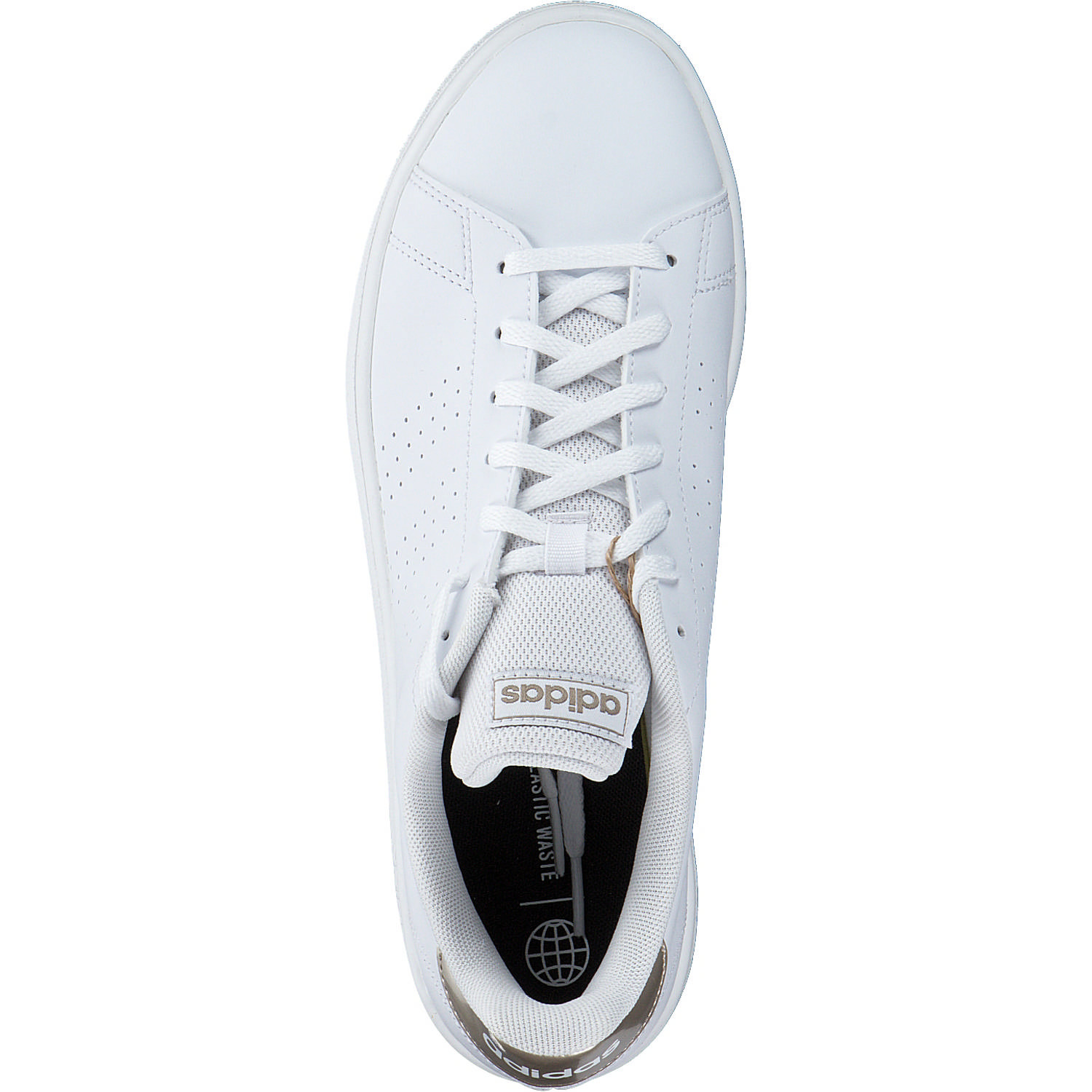 Adidas Advantage Base W, Schnürschuhe, Damen, white/champ met