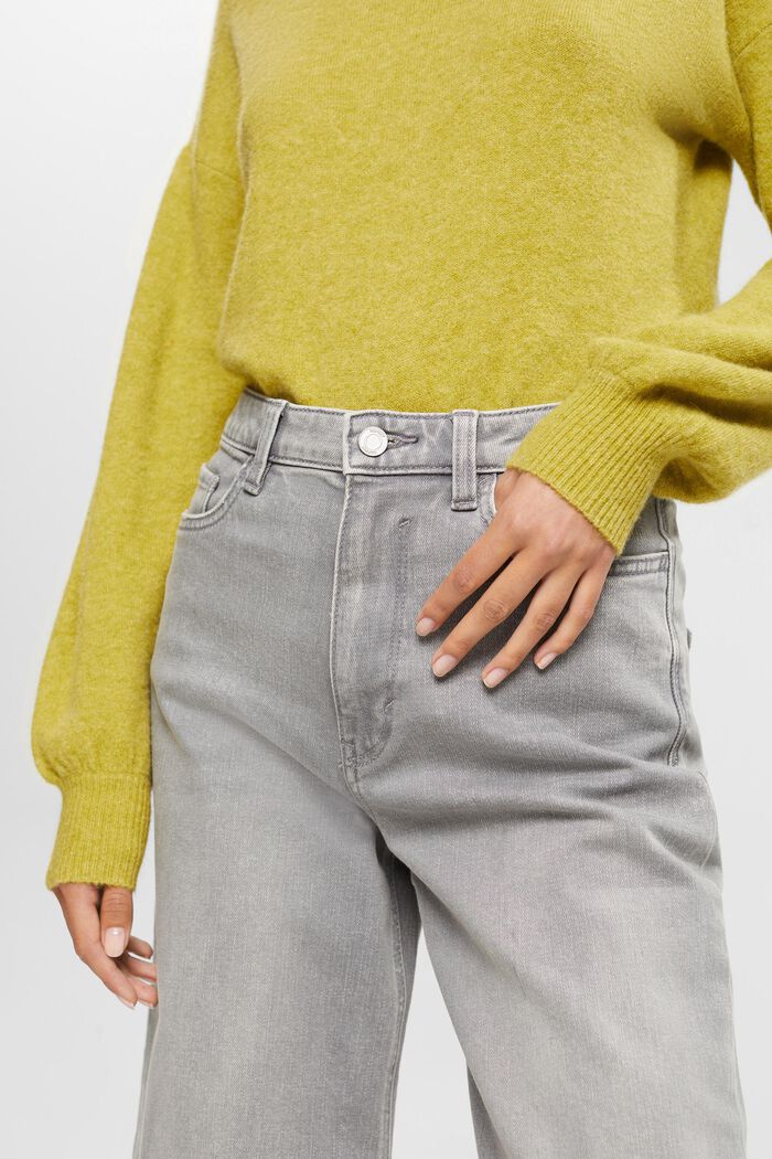 Jeans mit weitem Bein, 100 % Baumwolle