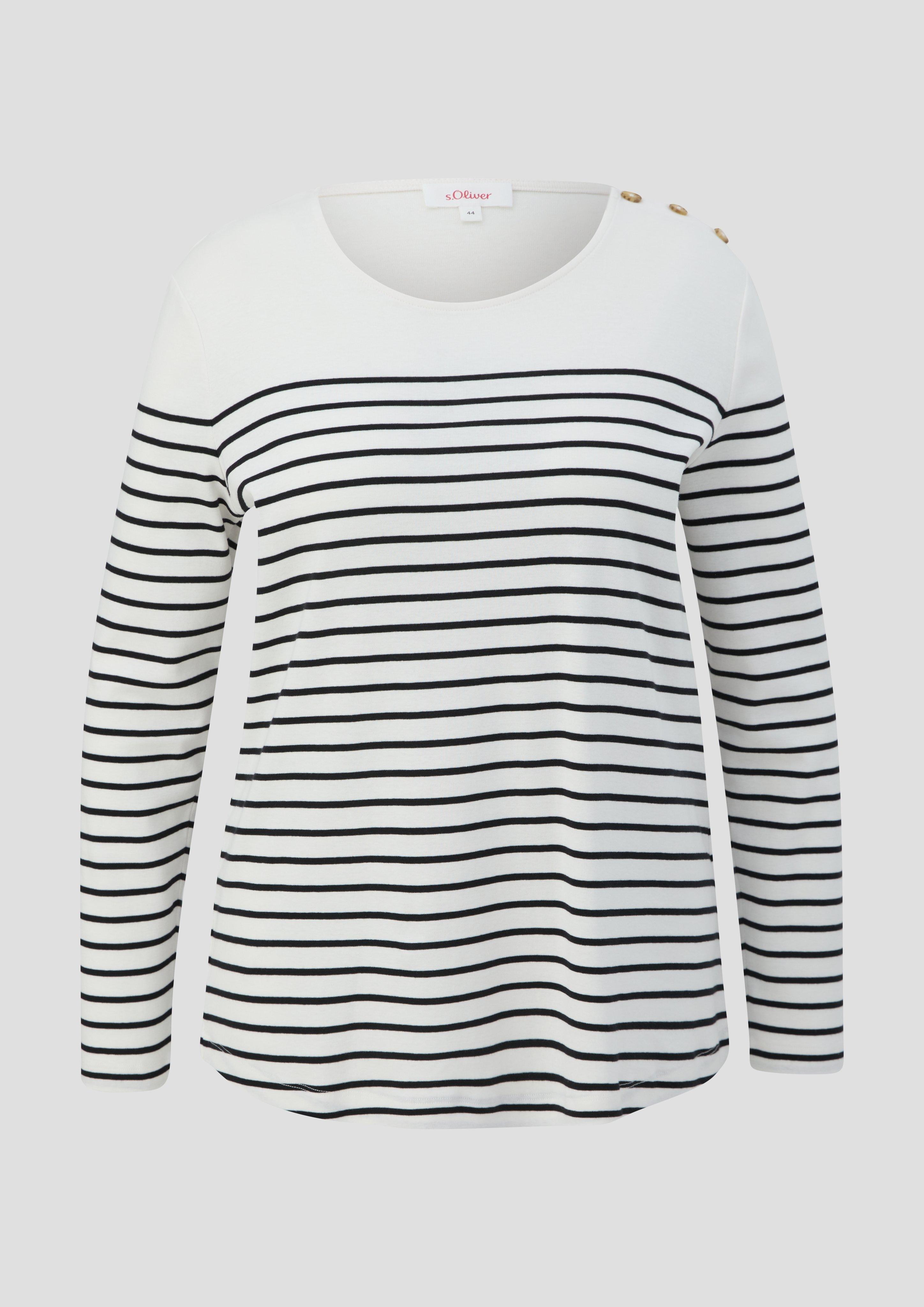 Longsleeve mit Zierknöpfen  2142973-99G3