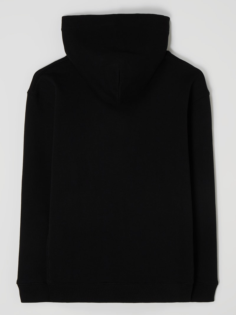 Hoodie mit Logo in schwarz