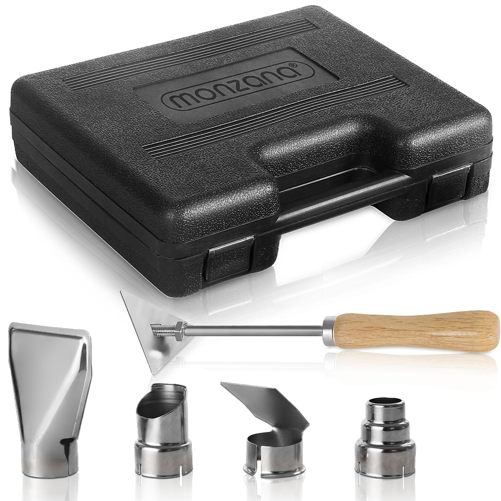 Casaria monzana® Heißluftpistole 2000 Watt inkl. Zubehör und Koffer