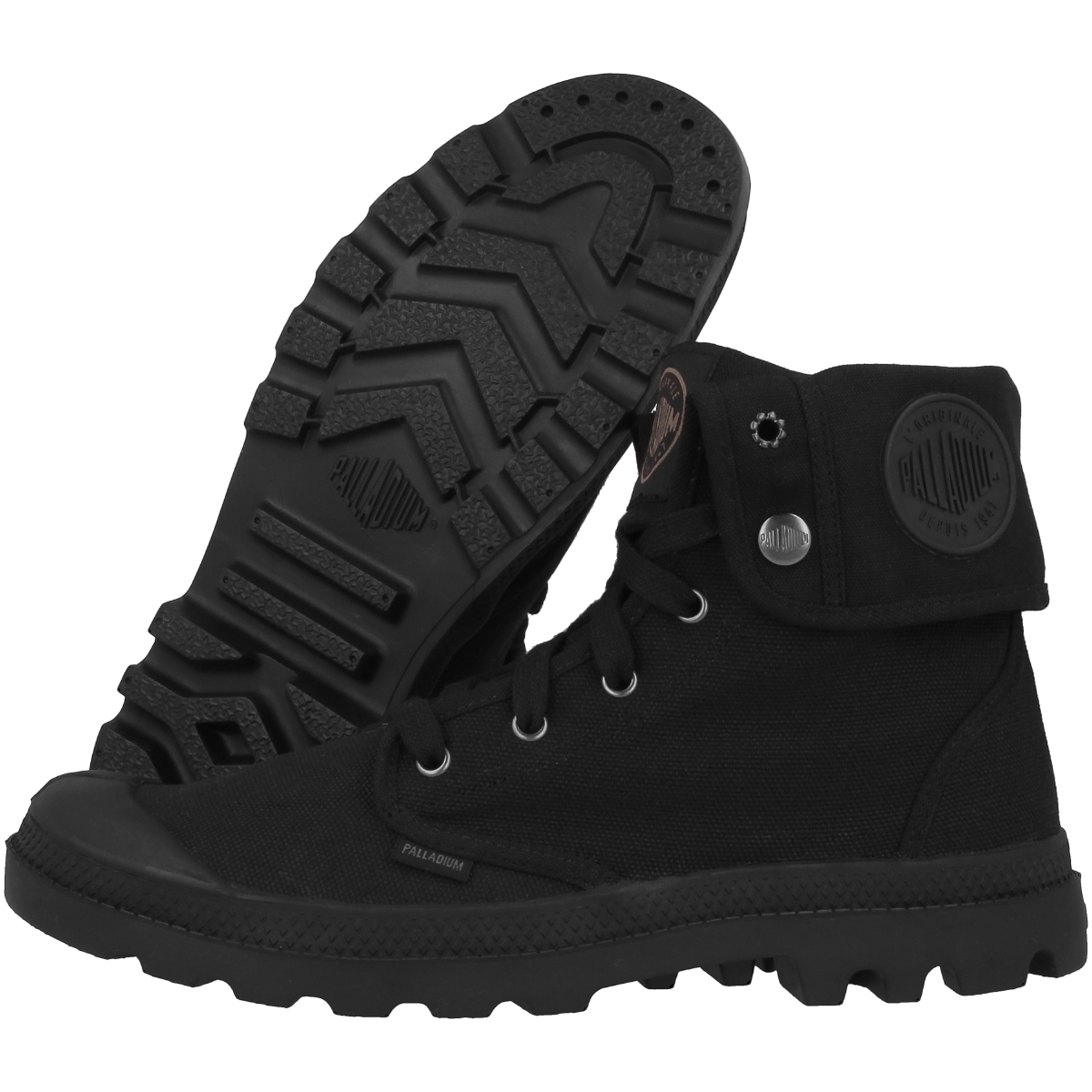 Palladium Baggy Schnürboots schwarz