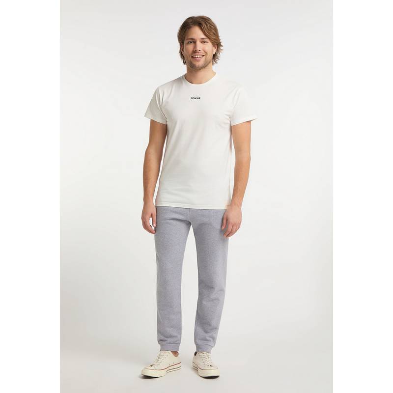 SOMWR T-Shirt With Slim Straw Back Print T-Shirt Herren