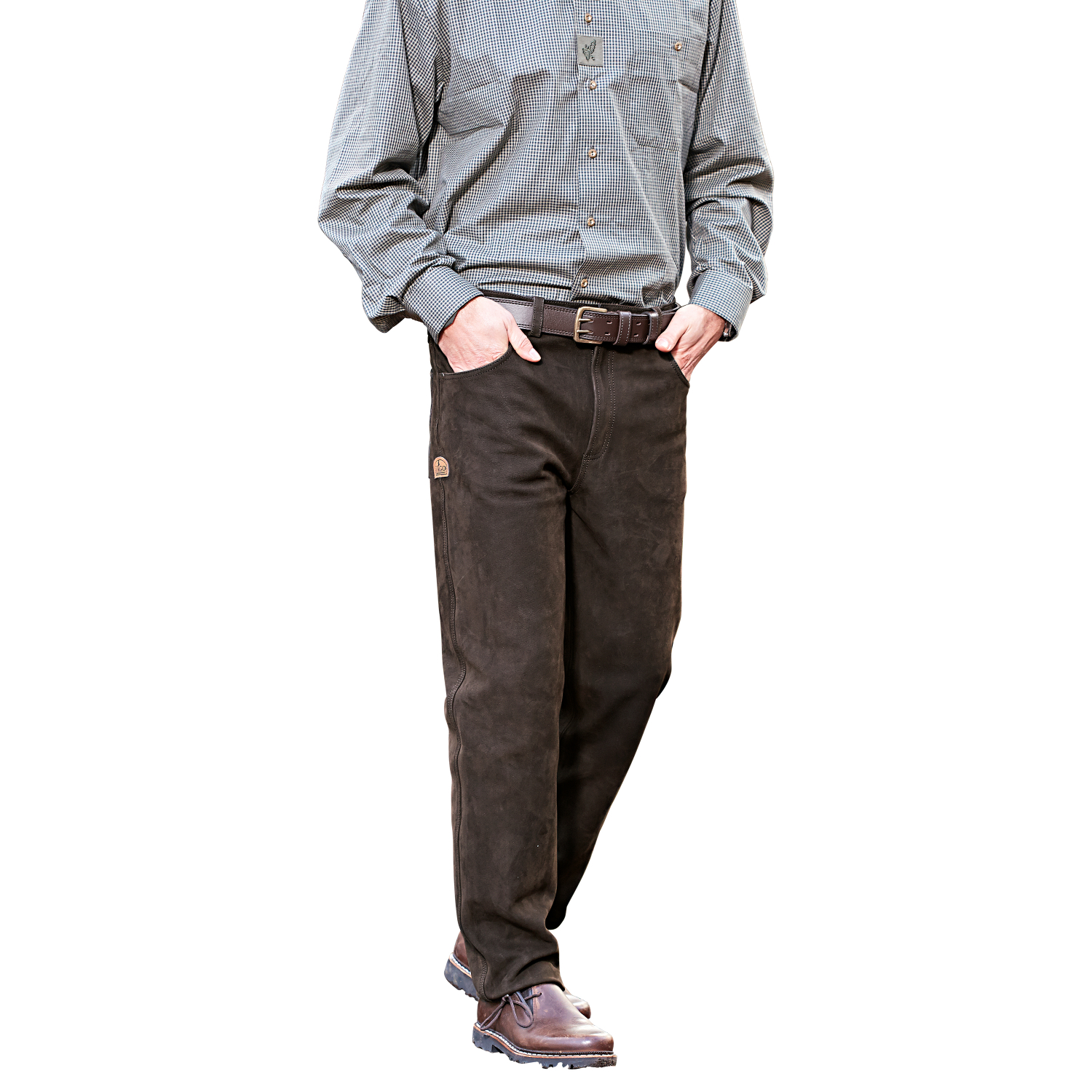 il Lago Prestige Herren Nubuklederhose