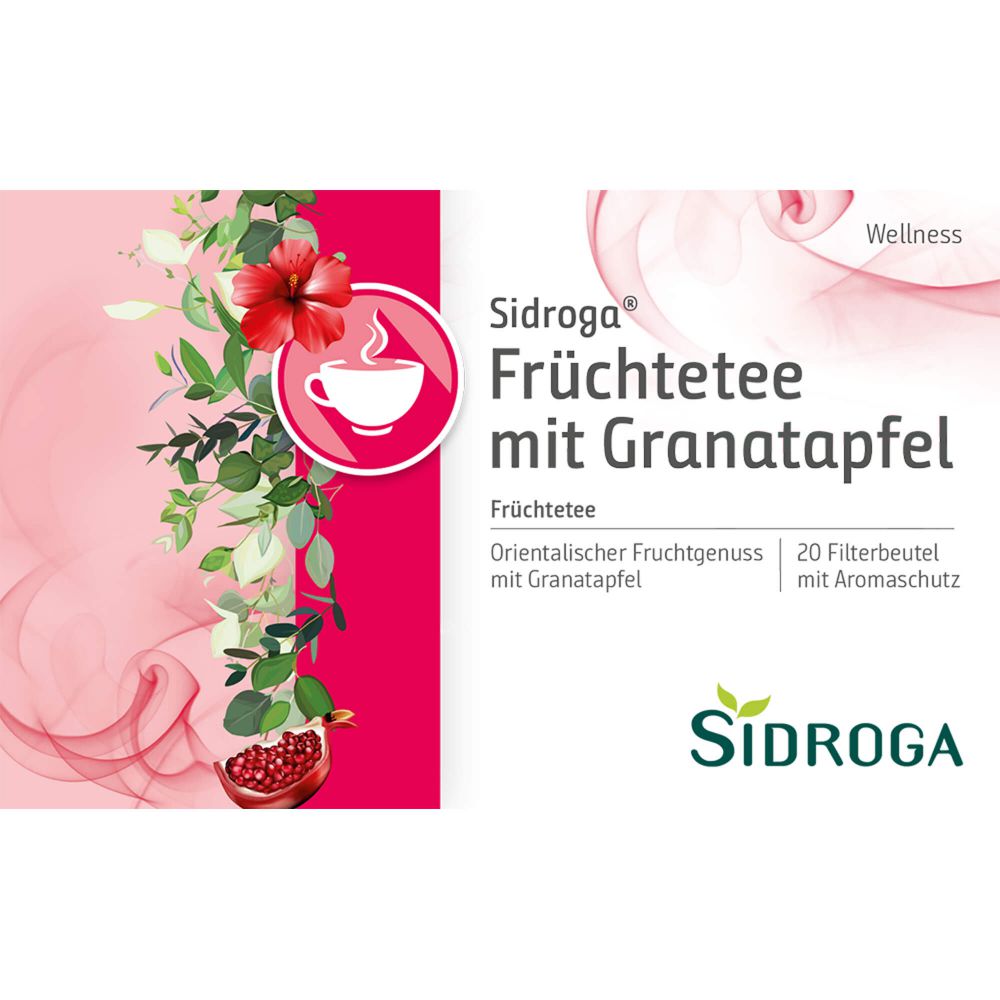 Wellness Früchtetee m.Granatapfel Filterb.