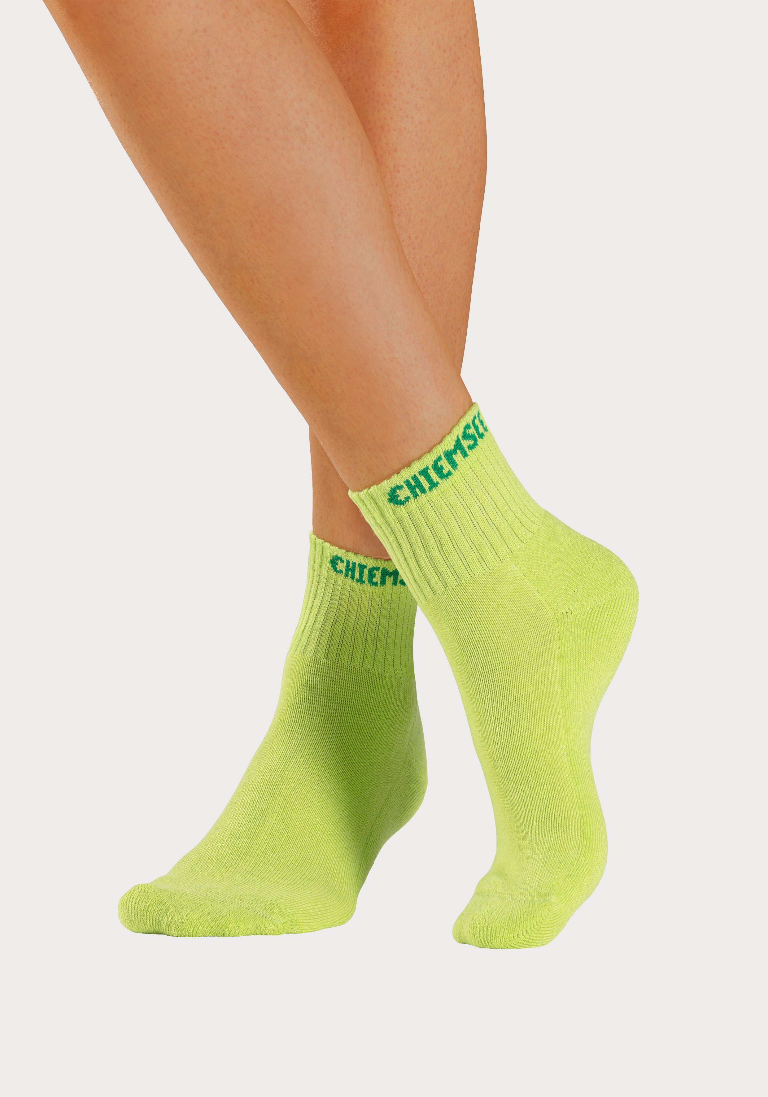 Chiemsee Kurzsocken (Set, 6-Paar) mit eingestricktem Markennamen