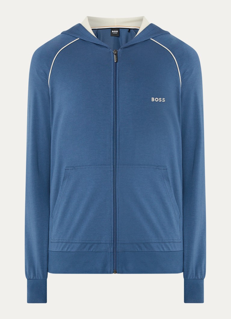 Hanorac HUGO BOSS Mix & Match cu logo brodat și buzunare laterale.