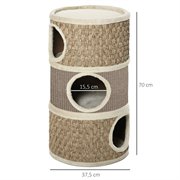 PawHut Katzenkratzbaum Kratztonne für katzen Katzenbaum Kletterbaum Sisal