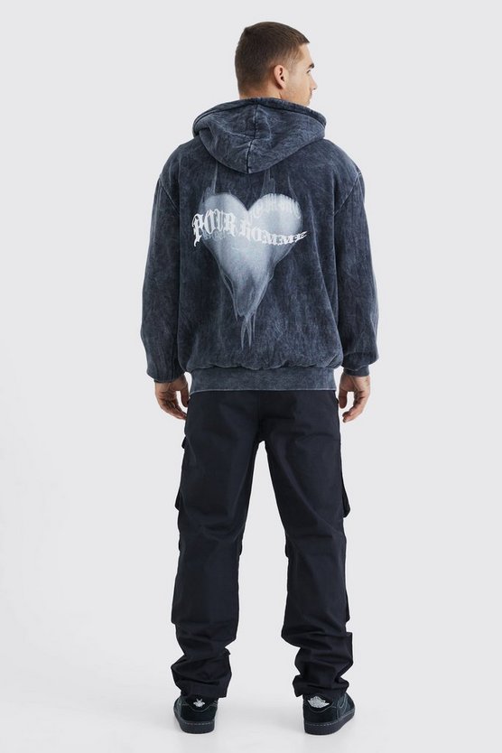 Cargo Ripstop-Hose mit geradem Bein und Logo