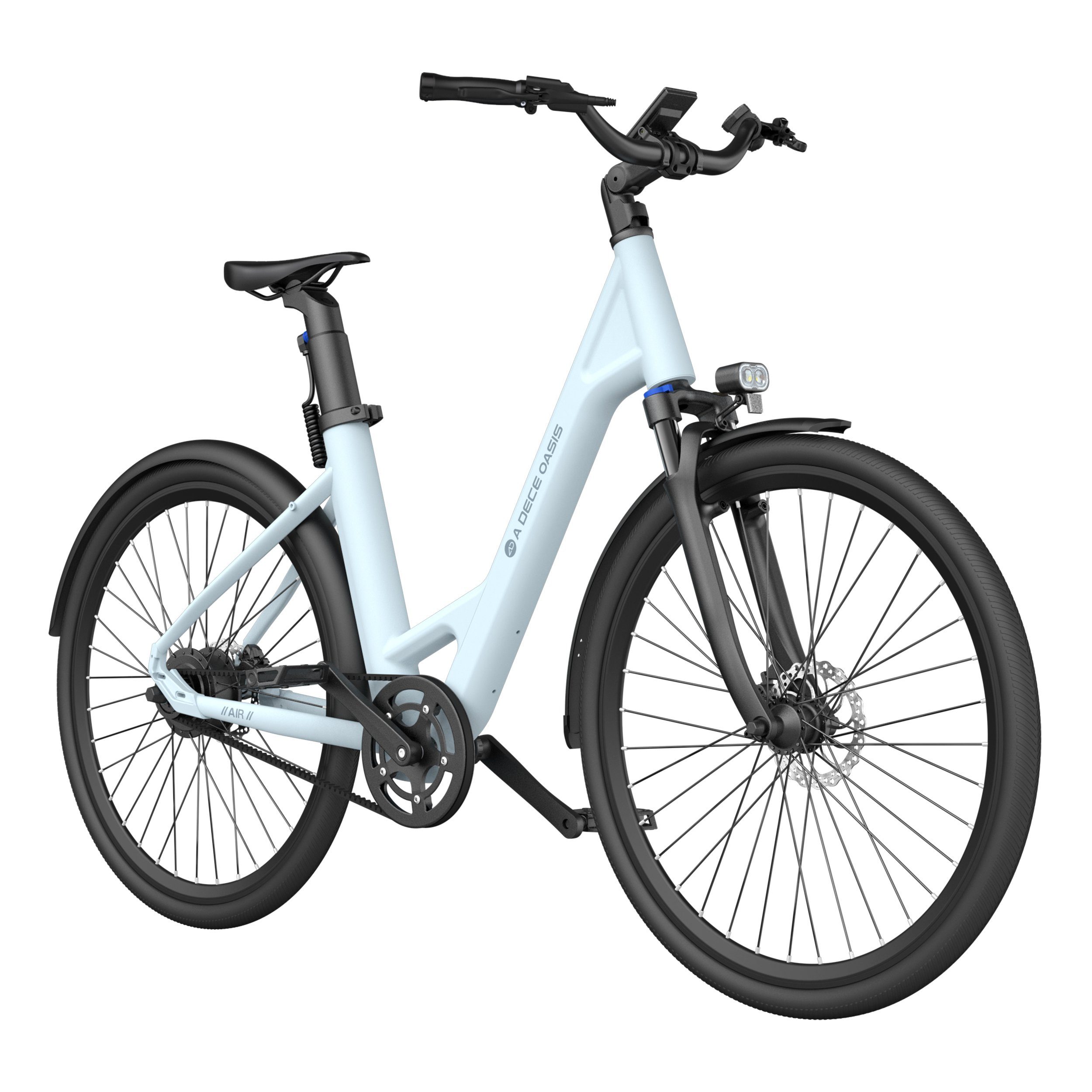 ADO E-Bike Air 28 Elektrofahrrad,Pedelec Riemenantrieb,28 zoll, 1 Gang, Heckmotor, 345,00 Wh Akku, ebike Damen/Herren, 36V 250W Motor