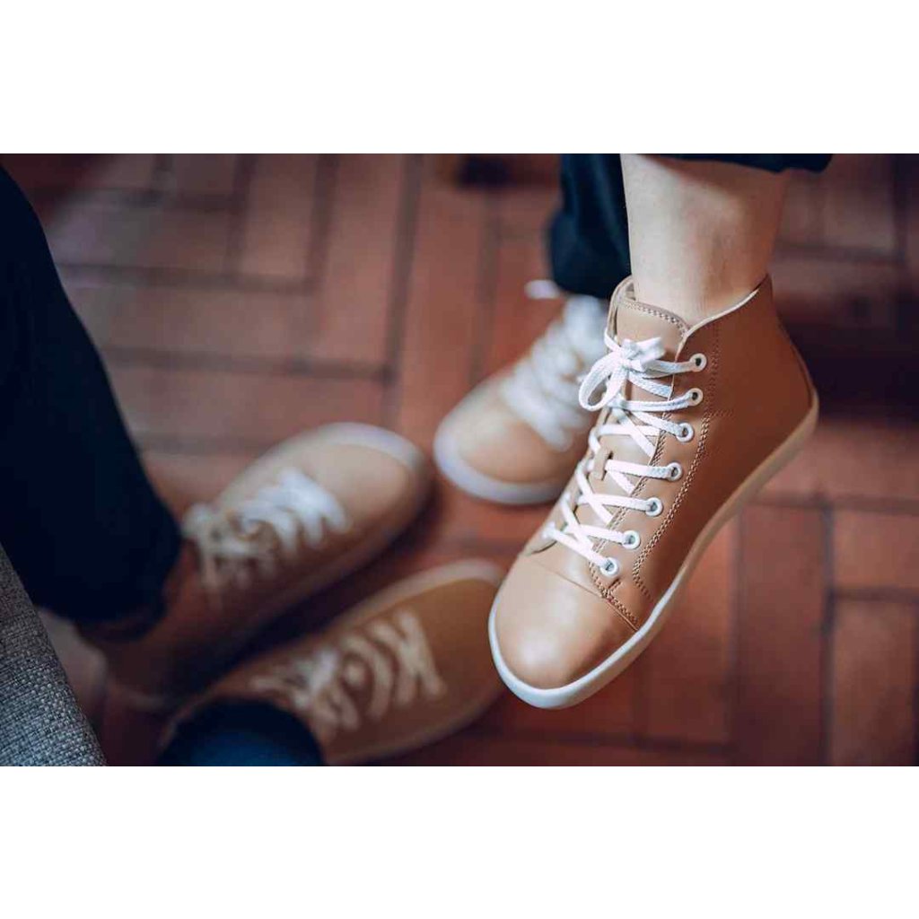Ahinsa Tara Winter beige Knöchelsneaker