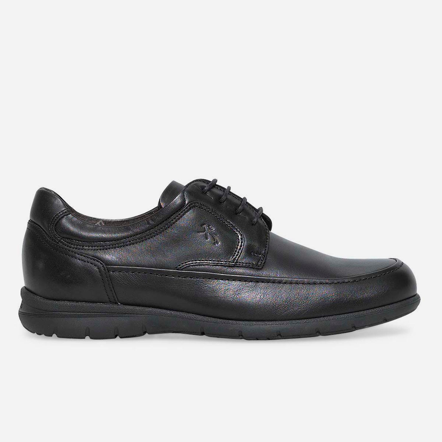 derby confort en cuir noir