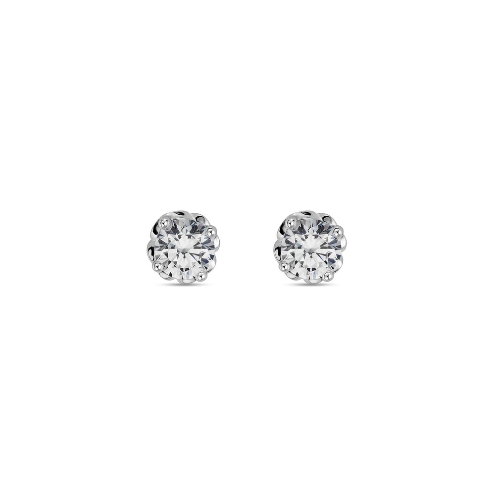 FAVS Boucles d'oreilles à fermoir à poussette 925 Argent Boucles d'oreilles