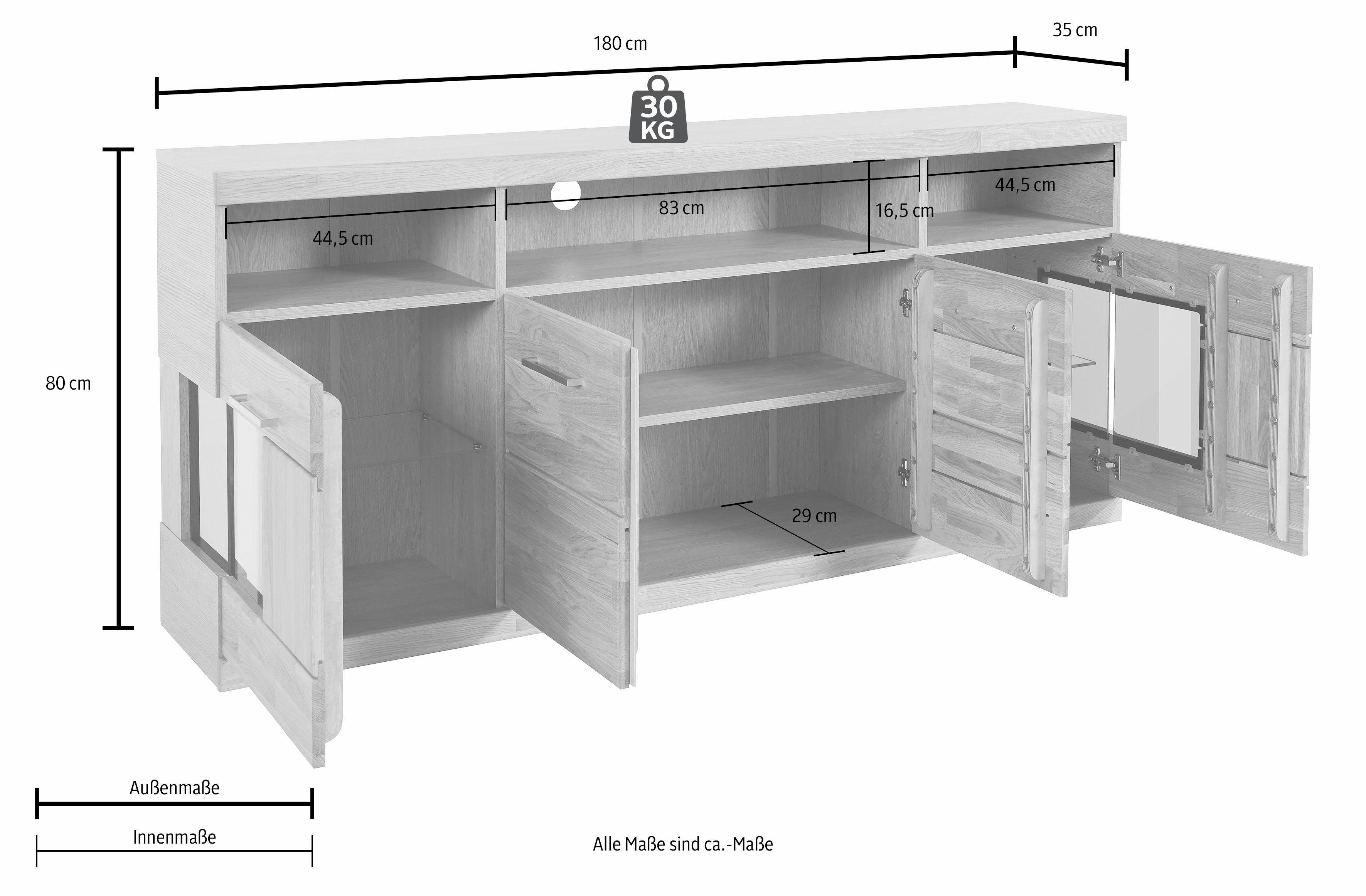 Woltra Sideboard Ribe, Breite 180 cm